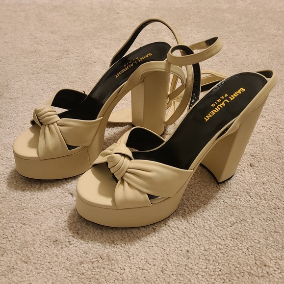 Saint Laurent Beige Platforms Size 39 - Picture 5 of 6
